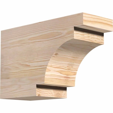 Ekena Millwork Mediterranean Rough Sawn Rafter Tail, Douglas Fir, 6"W x 10"H x 16"L RFT06X10X16MED00RDF